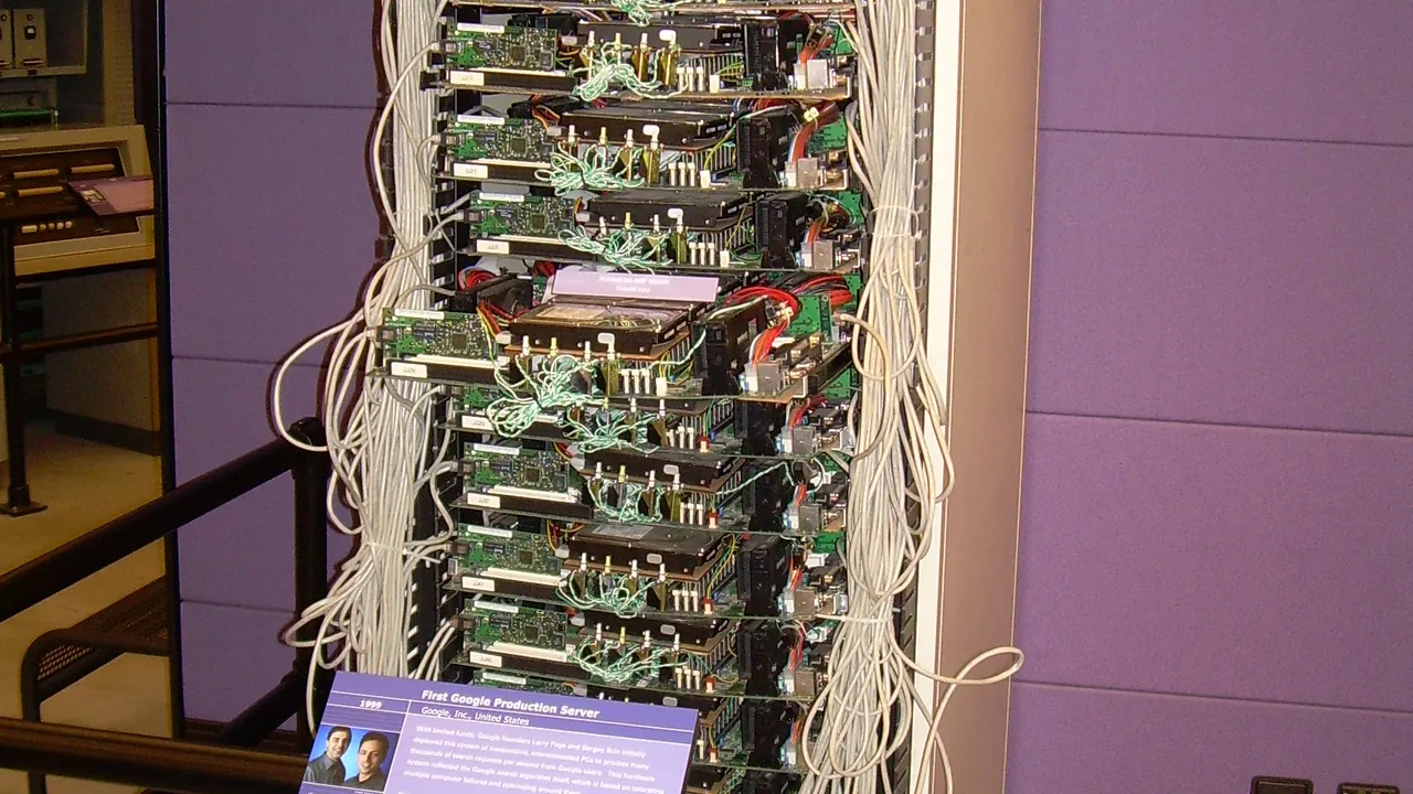 Google's First Production Server (1999) rack - Computer History Museum (2007-11-10 23.05.17 by Carlo Nardone)