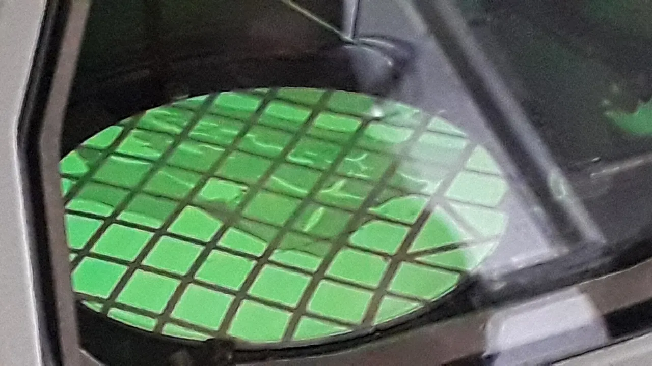Transmission Electron Microscope Display Window showing the Shadow of a tissue slice