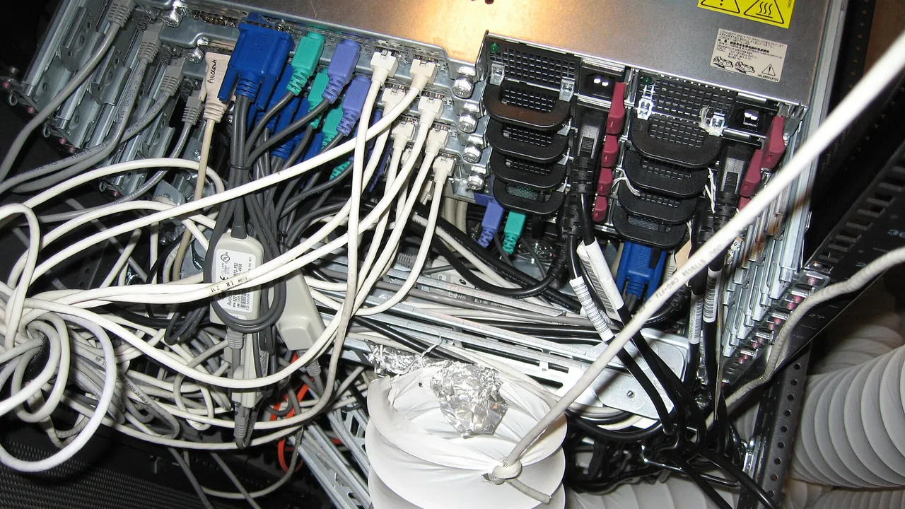 DHL Netherlands local site computer room server racks (2) - IMG 3299