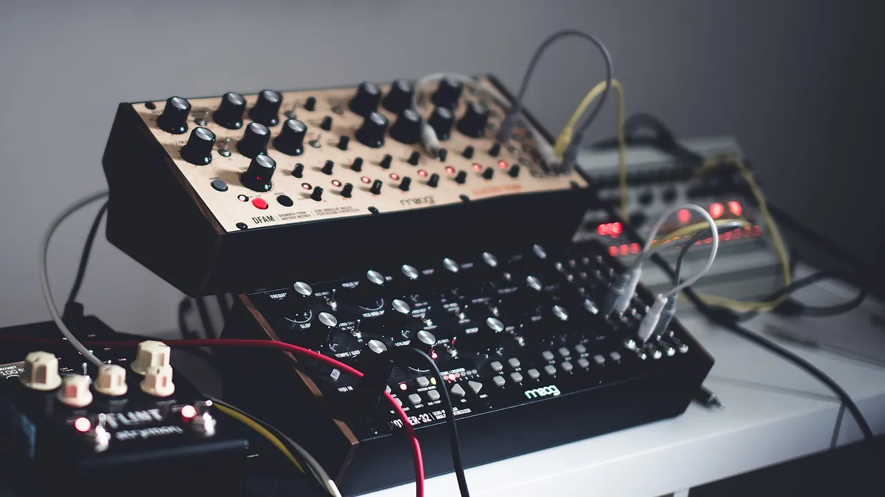 Moog Drummer From Another Mother (DFAM), Mother-32 Semi-Modular Analog Synthesizer, strymon FLINT Tremolo & Reverb (2020
