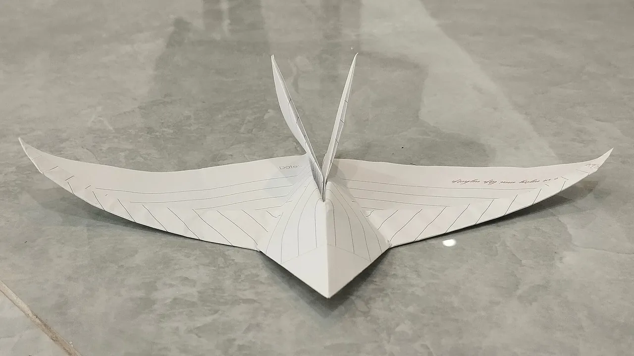Paper-airplane-v-shape-tail