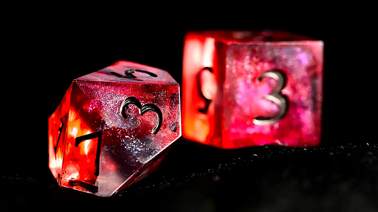 Self-made polyhedral dice 01