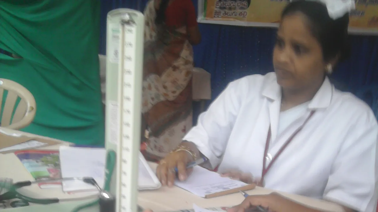 Blood pressure measure with Sphygmomanometer