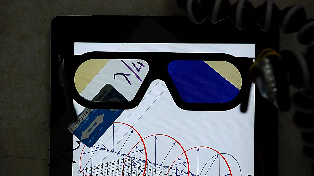 Circular polarization demonstrated with stereo glasses and iPad