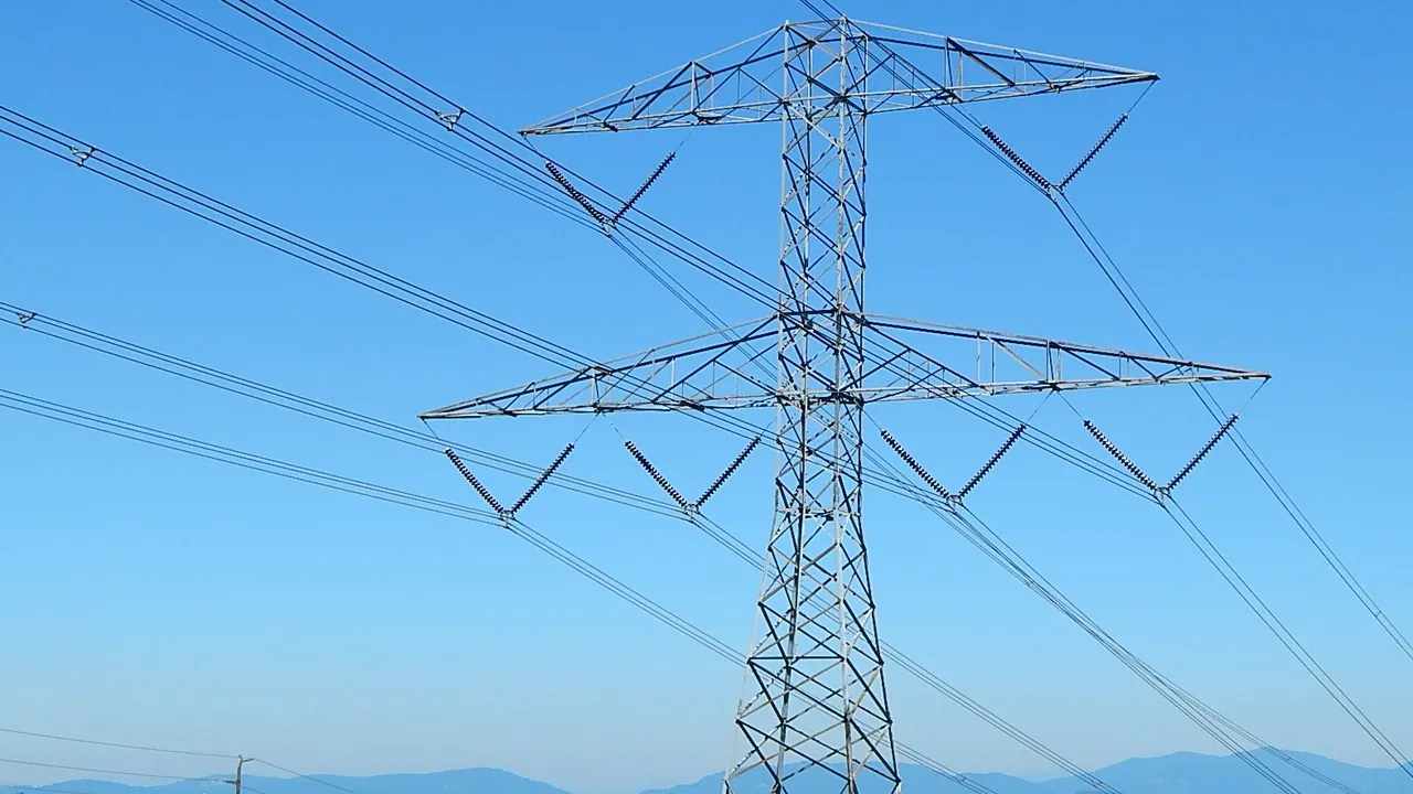 High voltage transmission tower and lines. Auburn WA