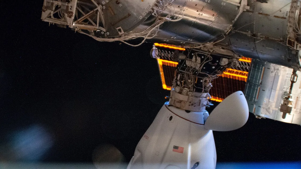 ISS-67 The SpaceX Dragon Freedom crew ship docked to the Harmony module