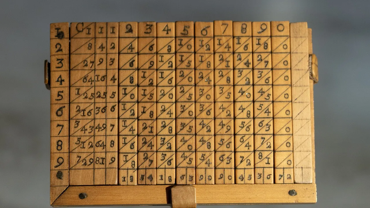 Napier's Bones circa 1700, Computer History Museum