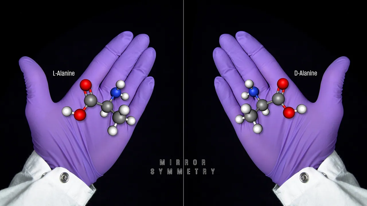 Discoveries from Asteroid Bennu- Media Briefing Graphics (SVS14772 - NASA Chiral Molecules V2)