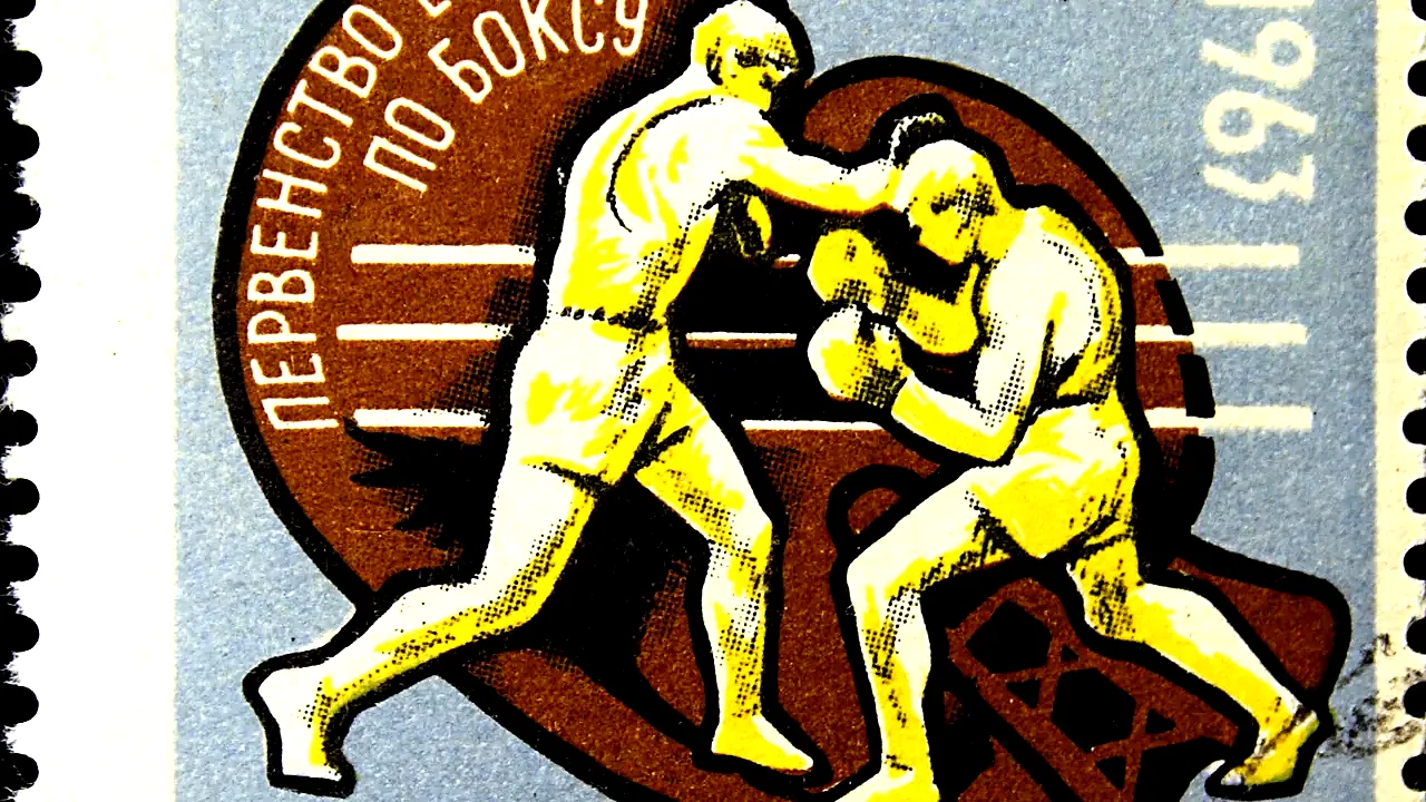 The Soviet Union 1963 CPA 2880 stamp (15th European Boxing Championships, Moscow. Boxers in the ring) large resolution c