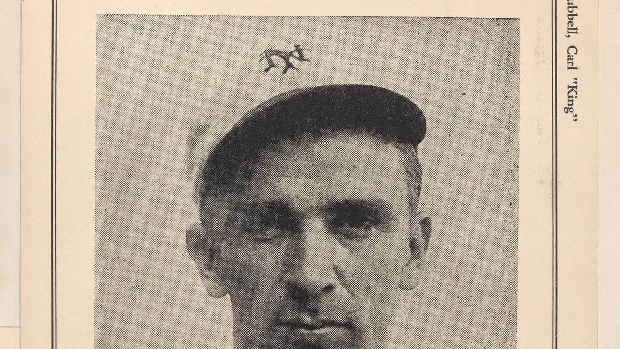 Carl "King" Hubbell from Sports Exchange All-Stars trade cards (W603) MET DPB882281