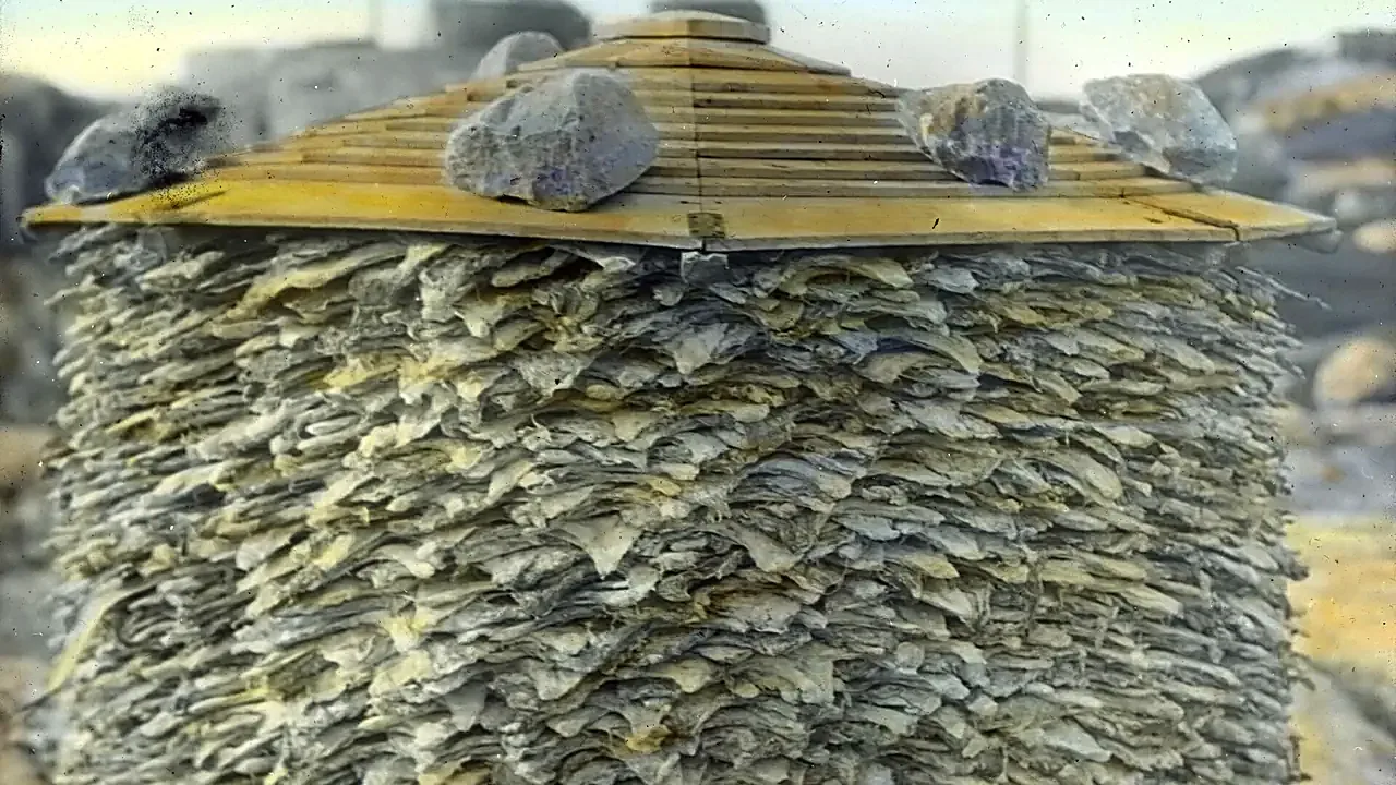 Dried and salted cod