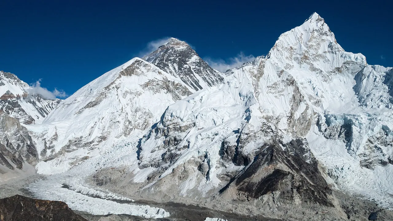 Everest, Nuptse, Khumbu Glacier, Nepal, Himalayas