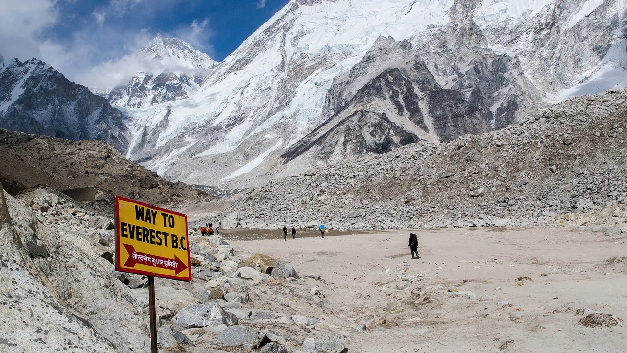 'Way to Everest Base Camp' sign