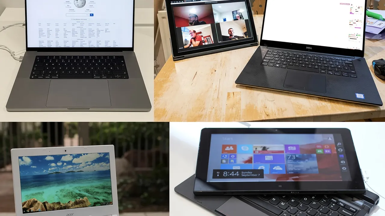 Laptop collage