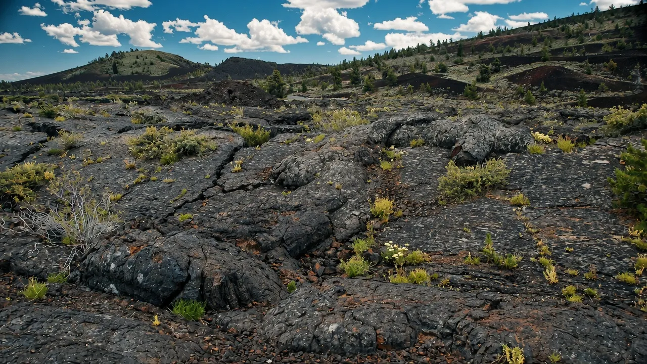 Basalt lava flow squeeze-up (North Crater Flow, Holocene, 2.2-2.4 ka; Craters of the Moon Lava Field, Idaho, USA) 10