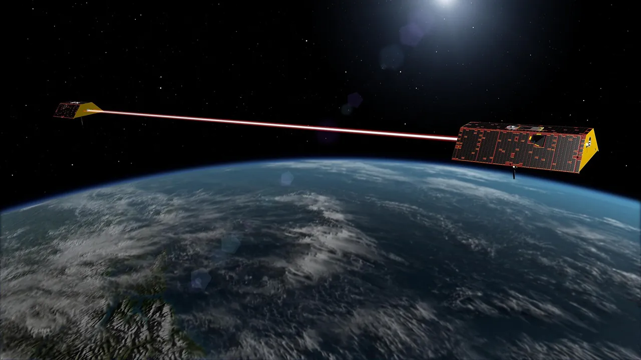 GRACE Follow-On satellites artist concept (PIA22441)