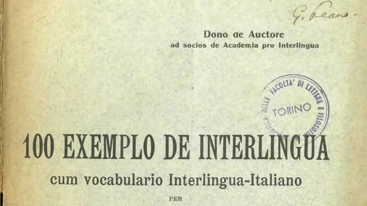 Giuseppe Peano 100 Exemplo de Interlingua p.1