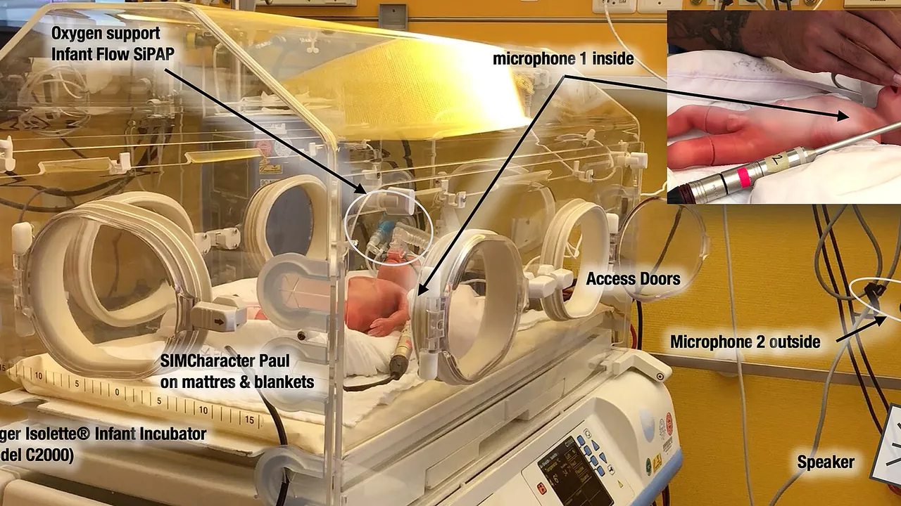 Recording noise, speech and music inside an incubator