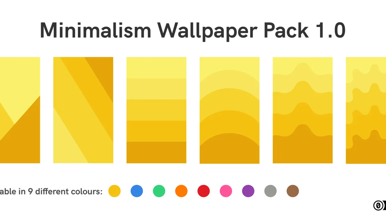 Pack of Minimalist wallpapers for your phone