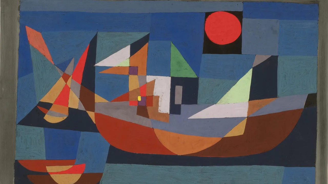 Ruehende Schiffe by Paul Klee, 1927