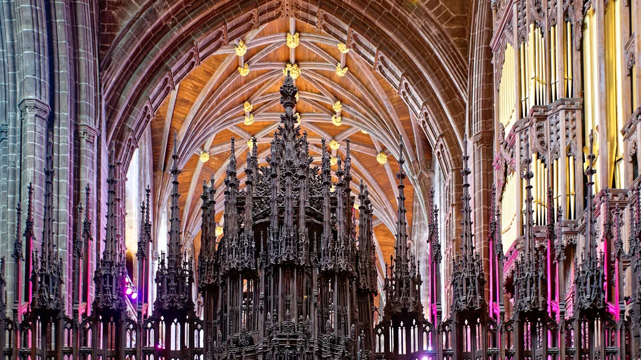 1376398 Cathedral Church of Christ and the Blessed Virgin Mary, choir Chester 20240528 0042