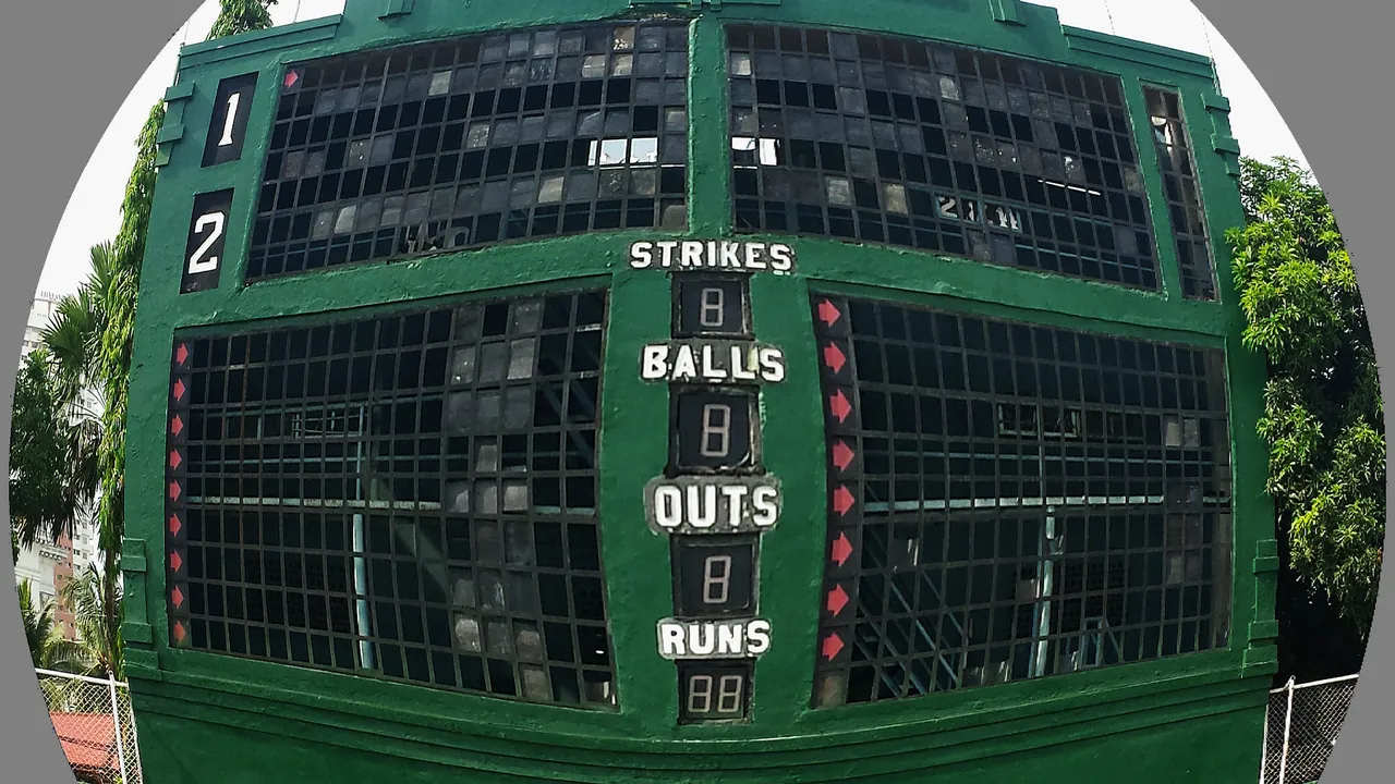 Rizal Memorial Sports Complex Baseball Stadium Scoreboard