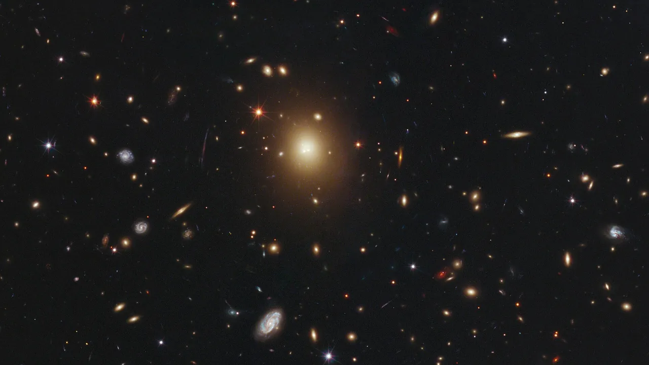 Monster galaxy lacks a bright core