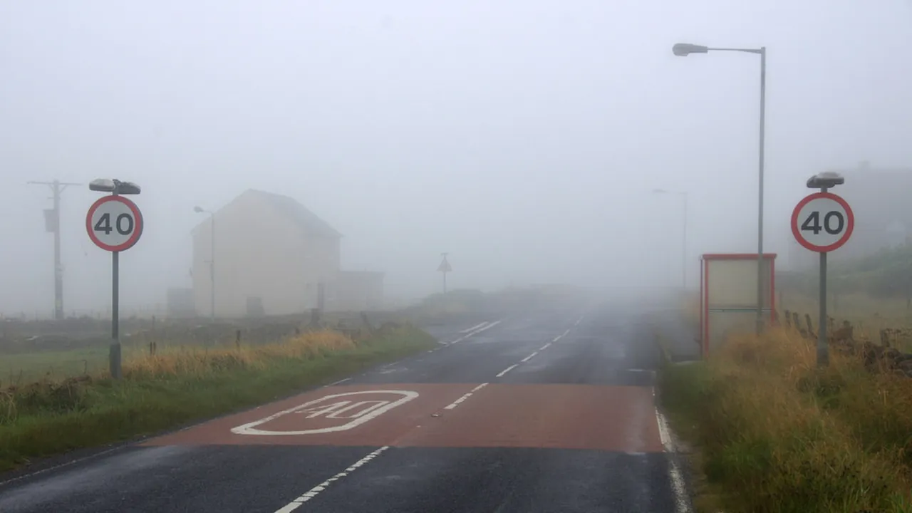 Foggy day at Baltasound - geograph.org.uk - 3641839