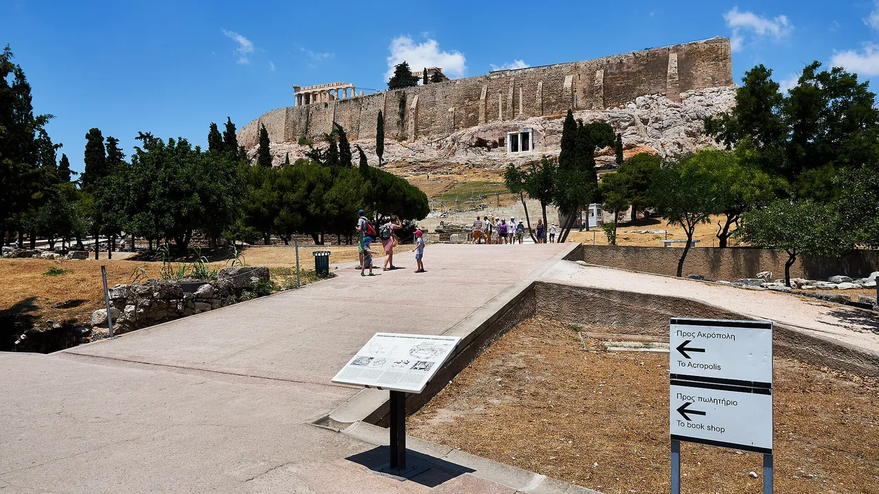 At the Theatre of Dionysus in Athens