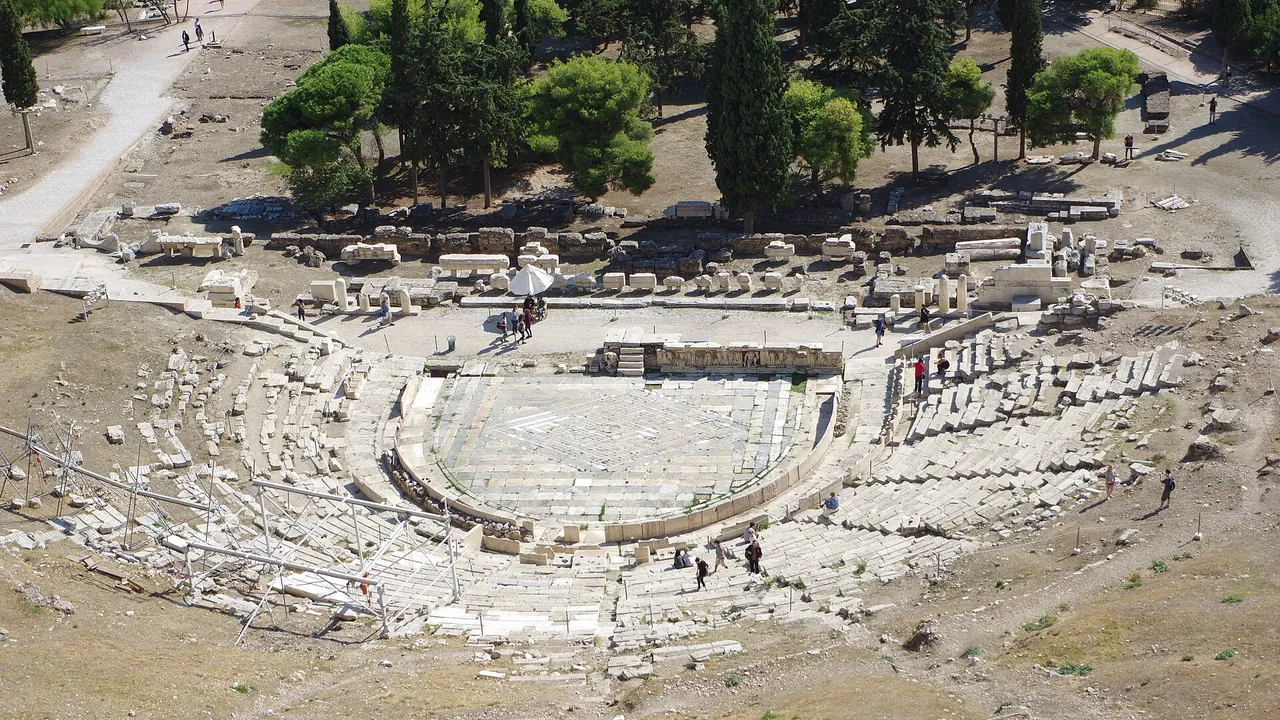 Athen Theatre of Dionysus BW 2017-10-09 14-29-49