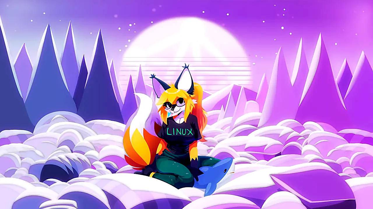 Chimmie - Xenia the Linux Vixen - Fediverse wallpaper