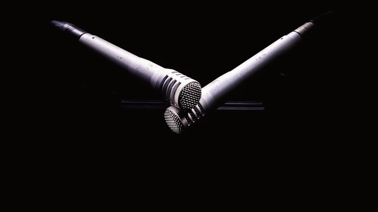 Studio Microphones on Stand (51877280903)