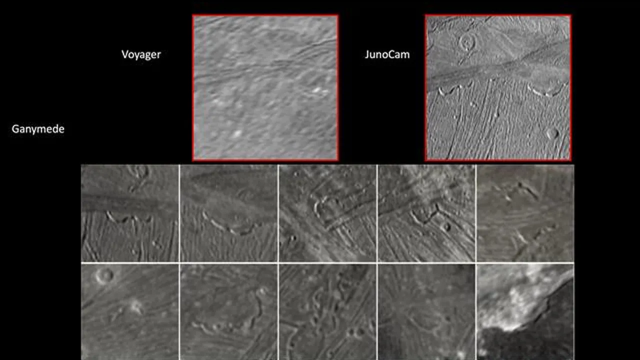 Juno Zooms in on Jupiter's Moon Ganymede