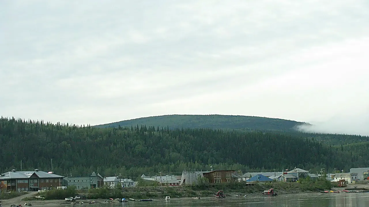 Dawson City from Yukon River