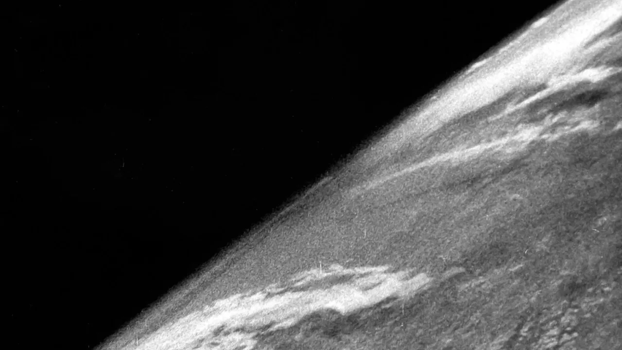 First photograph of Earth from space 24 October 1946