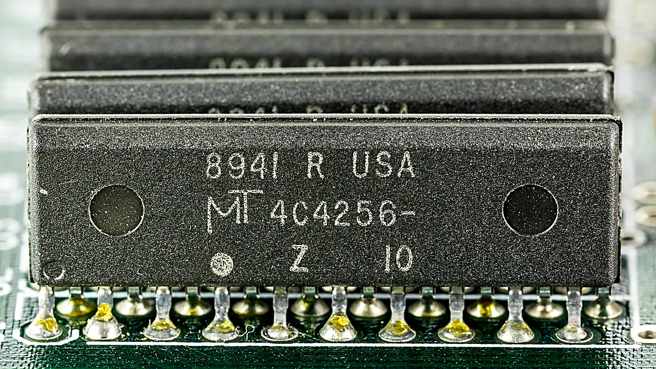 Amiga 1000 - memory expansion module - Micron Technology MT4C4256-10-7728