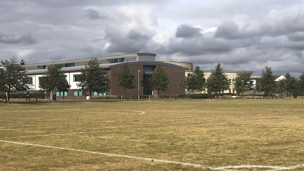Grass football pitch, Forrester Sports Centre - geograph.org.uk - 8137439