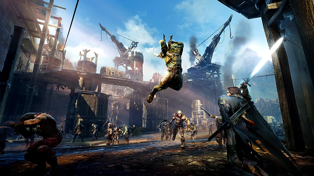 Arte oficial de Middle-earth: Shadow of Mordor, imagen de portada del juego