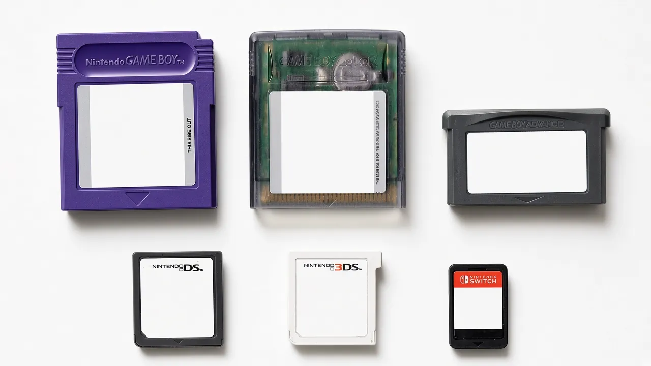 Nintendo game cartridges, cards (Game Boy, Color, Advance, DS, 3DS, Switch)