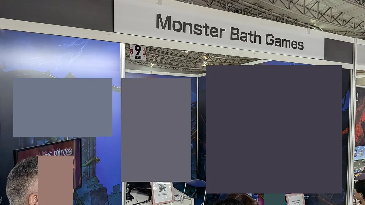 Monster Bath Games booth at Tokyo Game Show 2026