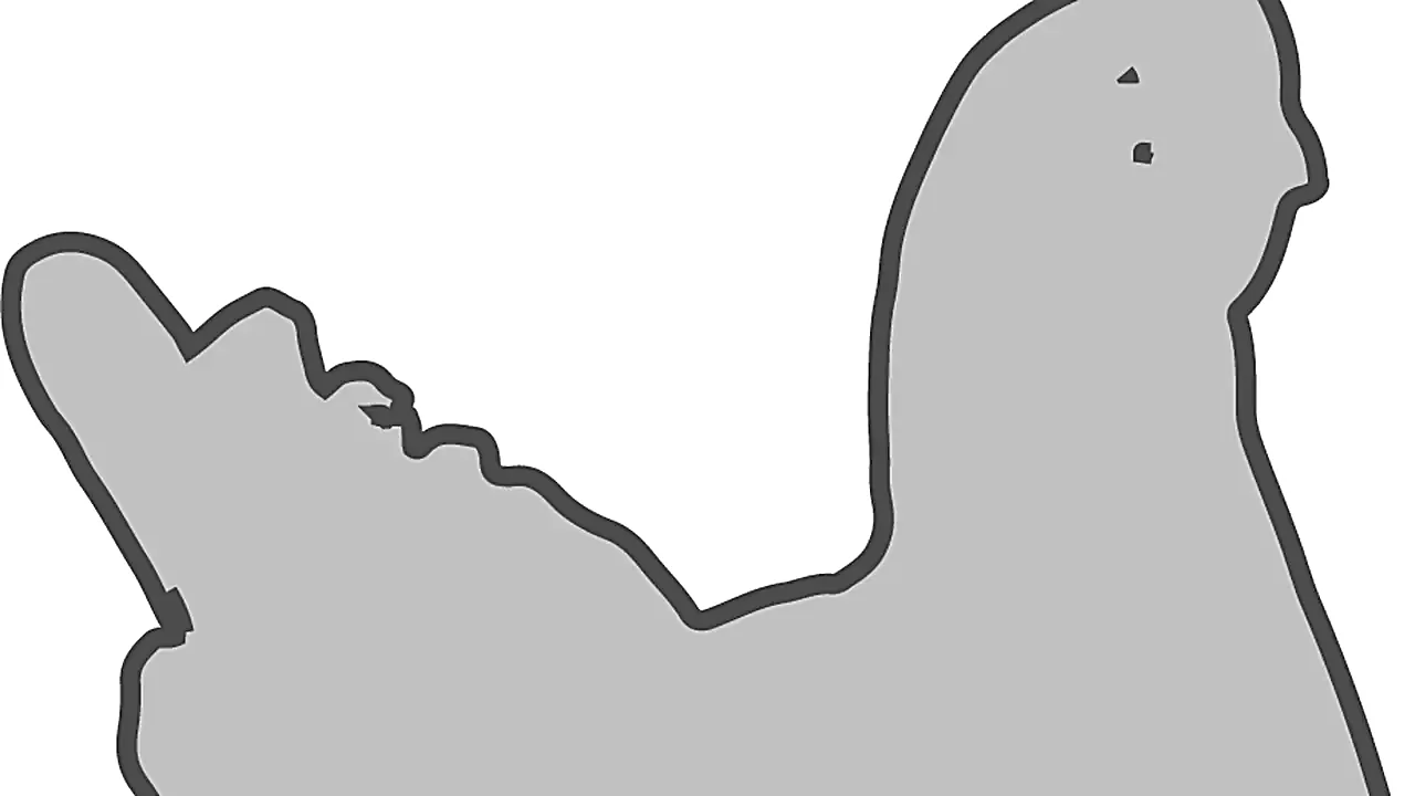 Domestic Chicken Outline (NIH BioArt 132)