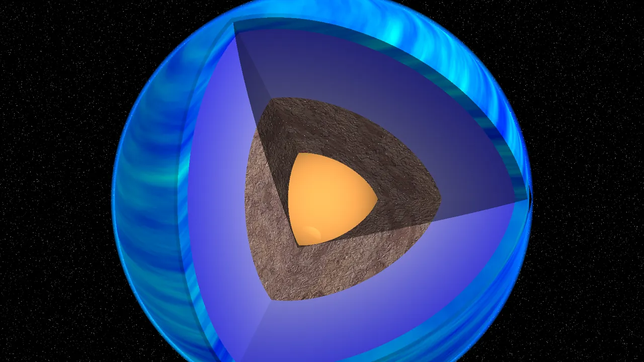 Super earth that has thick water layer structure 1 1 1 1