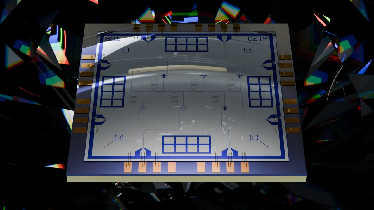 Superconducting Quantum Chip with Dispersive Background