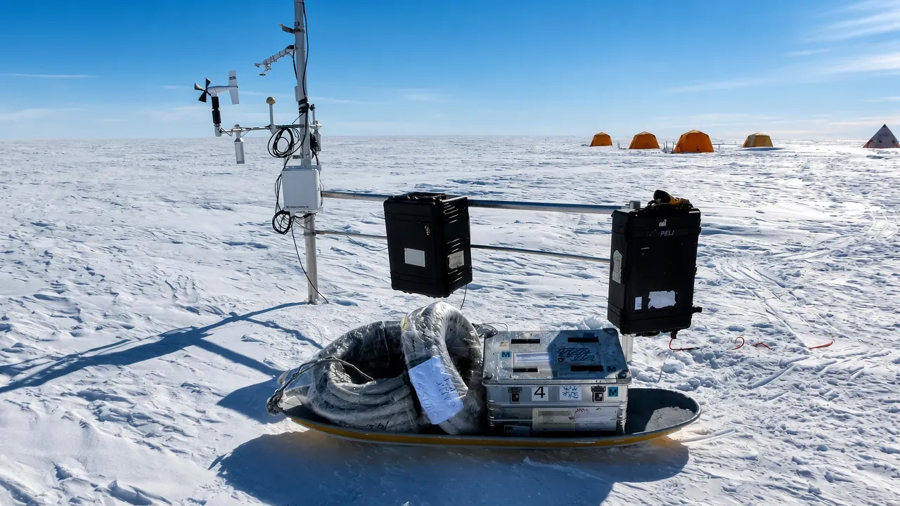 Automatic ground penetrating Radar (upGPR) near Swiss Camp (Greenland) 1