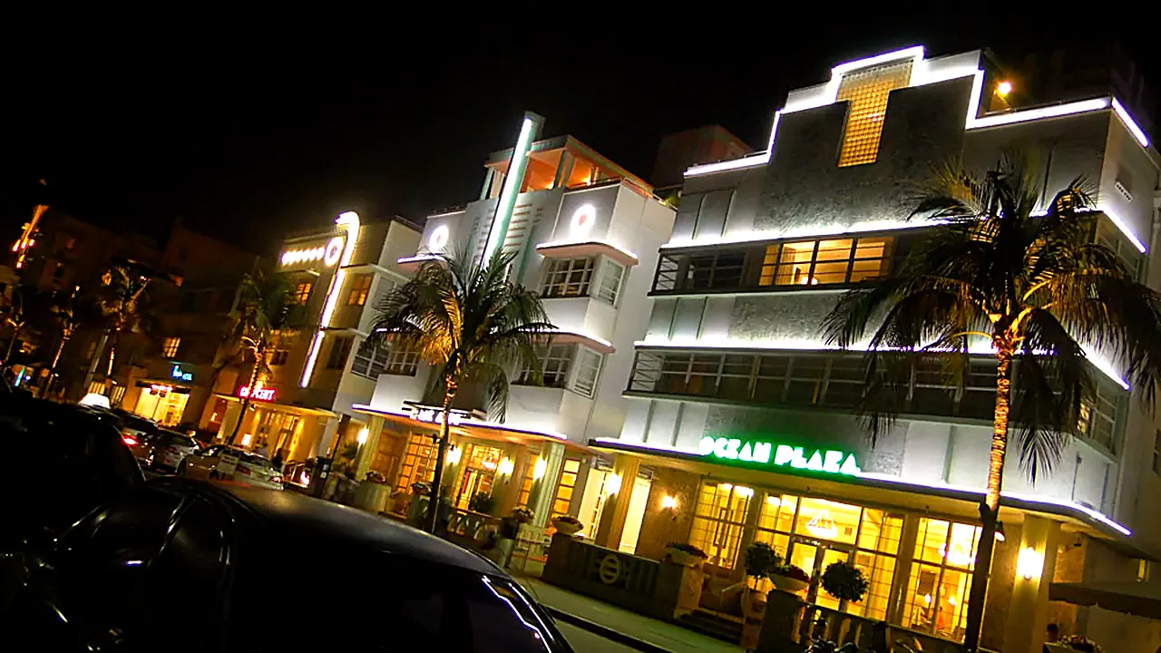 Art Deco Buildings, Ocean Drive, Miami Beach, Florida
