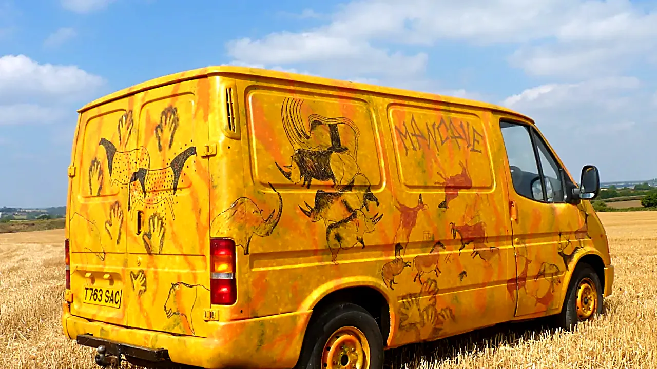Lascaux cave paintings on Transit Van