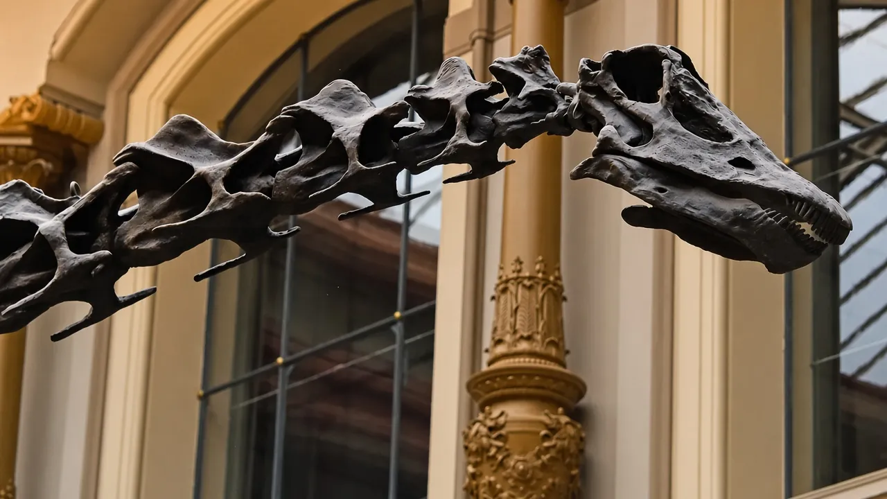 Diplodocus Carnegii skeleton in Museum für Naturkunde Berlin 0882
