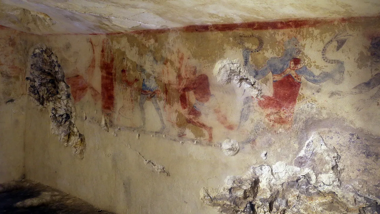 Tomba dei demoni azzurri, 420-410 ac ca. 03 oltretomba