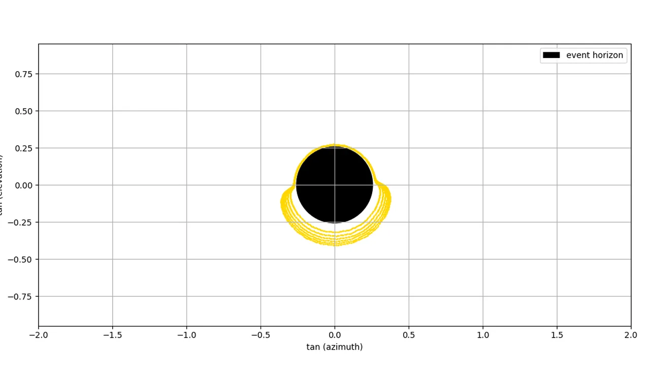 Apparent image of the accretion disks of a black hole - Hair and necklace