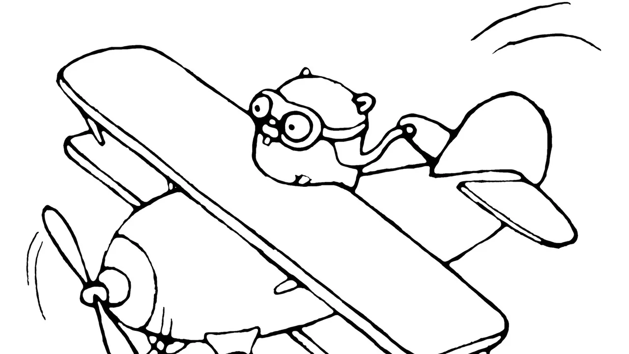 Go gopher biplane